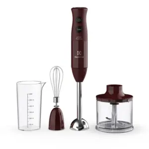 Mixer 3 em 1 Electrolux TruFlow 600W Haste em Inox Vermelho Escuro EIB21 Mixer 3 em 1 Electrolux TruFlow 600W Haste em Inox Vermelho Escuro EIB21