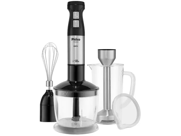 Mixer 3 em 1 Philco 800W 1 Velocidade Preto PMX2000