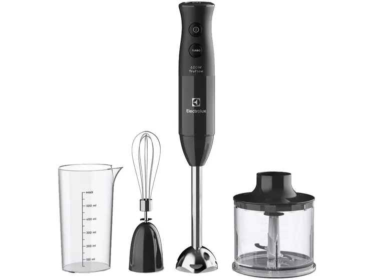 Mixer 3 em 1 Electrolux 600W 2 Velocidades Preto EIB20