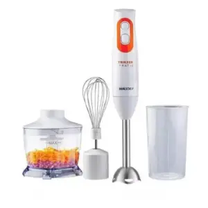 Mixer 3 em 1 Mallory Trikxer Pratic com Processador e Batedor Branco 127V Mixer 3 em 1 Mallory Trikxer Pratic com Processador e Batedor Branco 127V