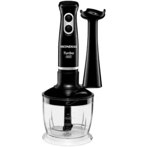 Mixer Mondial Turbo Max 350W 2 Velocidades Preto e Prata M-13 Mixer Mondial Turbo Max 350W 2 Velocidades Preto e Prata M-13