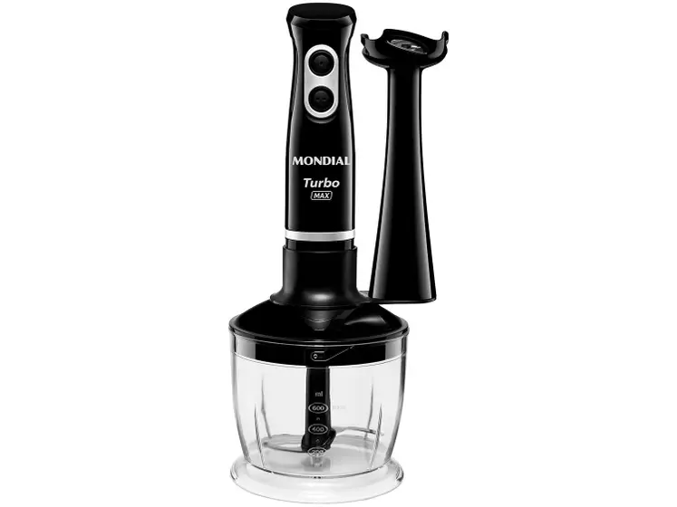 Mixer Mondial Turbo Max 350W 2 Velocidades Preto e Prata M-13