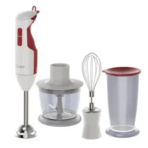 Mixer 3 em 1 Oster Delight Função Turbo Branco e Vermelho 220V 2615U Mixer 3 em 1 Oster Delight Função Turbo Branco e Vermelho 220V 2615U