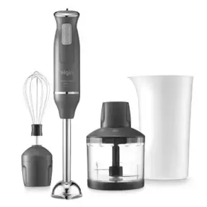 Mixer 3 em 1 Elgin Power Inox 600W com Batedor e Processador 127V Mixer 3 em 1 Elgin Power Inox 600W com Batedor e Processador 127V