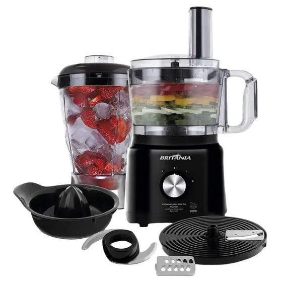 Multiprocessador Britânia com Liquidificador e Espremedor 900W