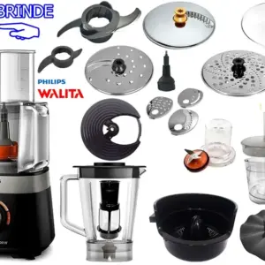 Multiprocessador Philips Walita 1000W 21 Itens 220V Multiprocessador Philips Walita 1000W 21 Itens 220V