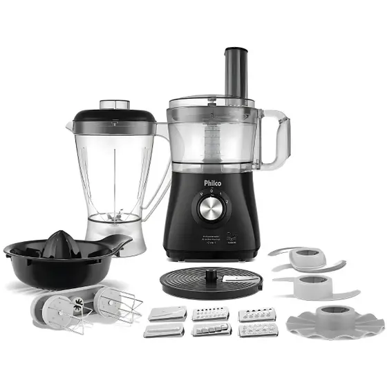 Multiprocessador Philco All In One 12 em 1 Turbo com Batedeira 1000W