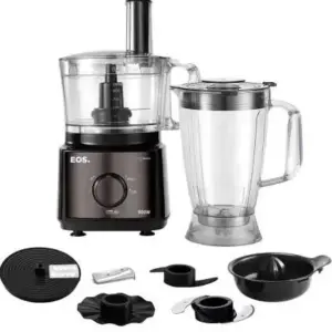 Multiprocessador Liquidificador EOS 7×1 Black 900W 2 Velocidades 220V Multiprocessador Liquidificador EOS 7×1 Black 900W 2 Velocidades 220V