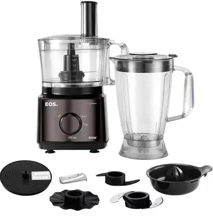 Multiprocessador Liquidificador EOS 7×1 Black 900W 2 Velocidades 220V