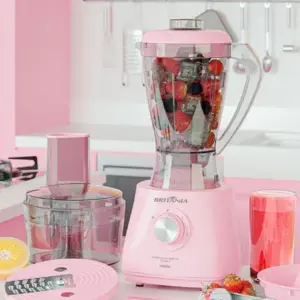 Multiprocessador Britânia 12 em 1 Rosa 1000W 110V