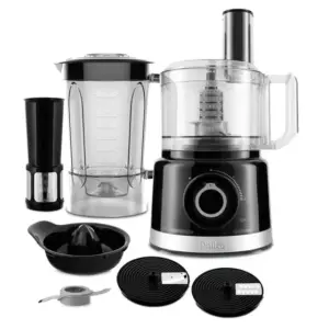 Multiprocessador com Liquidificador e Espremedor Philco Turbo Preto 127V PMP1500P