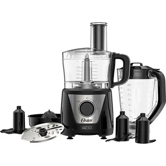 Multiprocessador de Alimentos Oster Black 7 em 1 110V