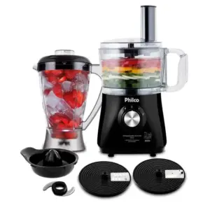 Multiprocessador Philco All In One Citrus 5 em 1 Preto 2 Velocidades + Pulsar Multiprocessador Philco All In One Citrus 5 em 1 Preto 2 Velocidades + Pulsar