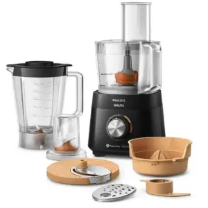 Multiprocessador Philips Walita Powerchop 7 em 1 Preto 1000W 110V HR7304/91 Multiprocessador Philips Walita Powerchop 7 em 1 Preto 1000W 110V HR7304/91