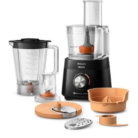 Multiprocessador Philips Walita Power Chop Preto 1000W 220V HR7304/90