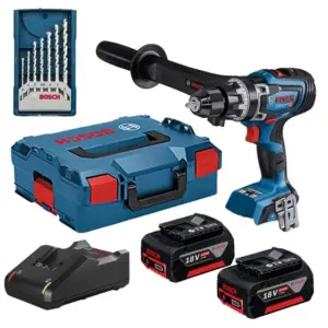 Parafusadeira Furadeira de Impacto Bosch com 2 Baterias e Kit Mini X-Line GSB18V-150C Parafusadeira Furadeira de Impacto Bosch com 2 Baterias e Kit Mini X-Line GSB18V-150C
