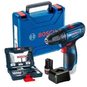 Parafusadeira Bosch 12V com Estojo de Brocas 41 Peças GSR 120-LI