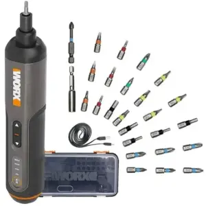 Parafusadeira Worx 4V com Maleta e 24 Bits Bivolt WX240