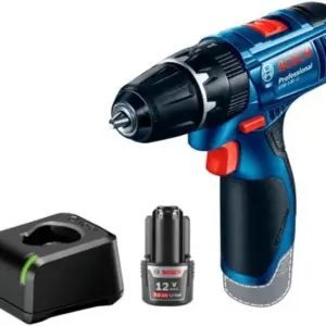 Parafusadeira Bosch com 2 Baterias 12V 2Ah com 32 Peças e Maleta GSB 120-LI