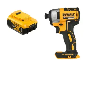 Parafusadeira de Impacto Dewalt 20V com Bateria 4.0Ah DCF7871