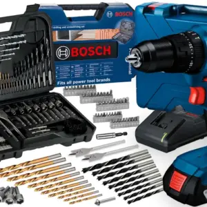 Parafusadeira de Impacto Bosch 18V com Kit 103 Peças GSB 183-LI