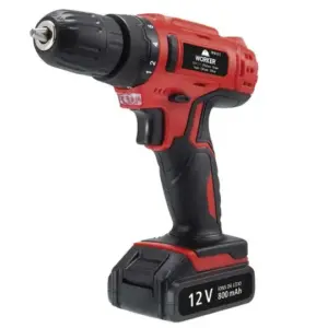 Parafusadeira Furadeira à Bateria Worker 12V com Kit 13 Peças PFW12 Parafusadeira Furadeira à Bateria Worker 12V com Kit 13 Peças PFW12