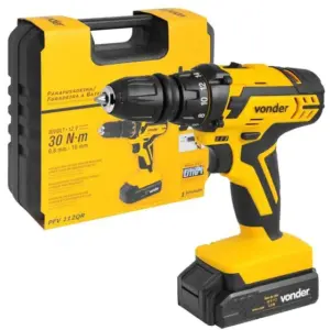 Parafusadeira Furadeira à Bateria Vonder 12V PFV 112QR Parafusadeira Furadeira à Bateria Vonder 12V PFV 112QR