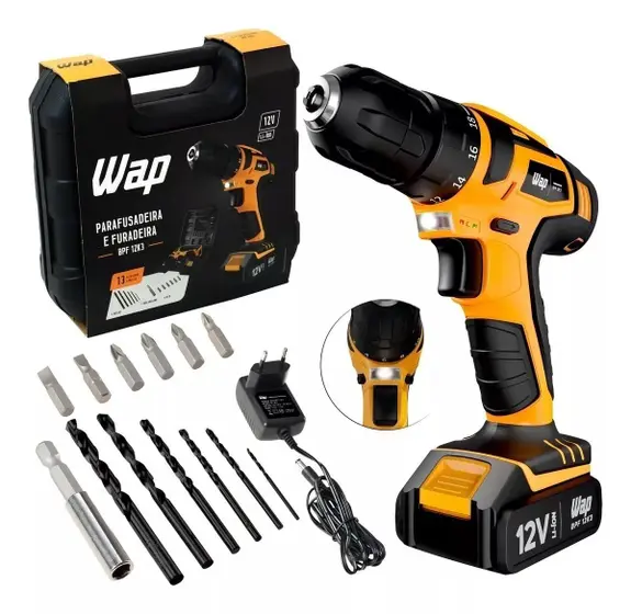 Parafusadeira e Furadeira a Bateria WAP