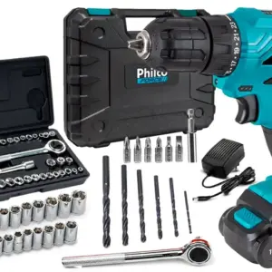 Parafusadeira Furadeira Philco 12V com Kit 40 Peças Fertak PPF12M Parafusadeira Furadeira Philco 12V com Kit 40 Peças Fertak PPF12M