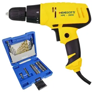 Parafusadeira Elétrica Evald 280W com Estojo 41 Peças MPE-280W