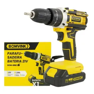 Parafusadeira Elétrica à Bateria Bomvink 21V 1300mAh BOM-9961
