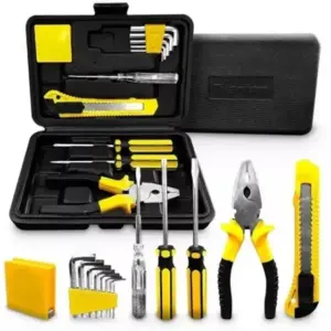 Parafusadeira Elétrica com fio Titanium Bivolt com 11 Bits e Kit de Ferramentas