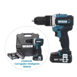 Parafusadeira Furadeira de Impacto Wesco 18V Brushless WS2319K2