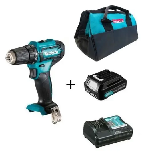 Parafusadeira Furadeira Makita DF333DZ 3/8″ com Bateria 12V (Combo)