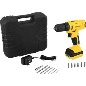 Parafusadeira Furadeira à Bateria Vonder 12V com 1 Bateria e Maleta Bivolt PFV120 Parafusadeira Furadeira à Bateria Vonder 12V com 1 Bateria e Maleta Bivolt PFV120