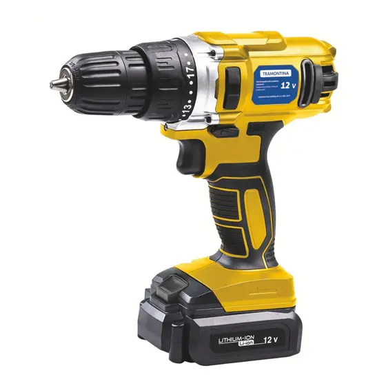 Parafusadeira Furadeira a Bateria Tramontina 12V com Carregador Bivolt