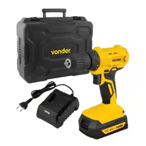 Parafusadeira Furadeira a Bateria Vonder 18V Bivolt com Maleta e Carregador Parafusadeira Furadeira a Bateria Vonder 18V Bivolt com Maleta e Carregador