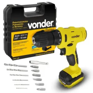 Parafusadeira Furadeira à Bateria Vonder Bivolt PFV 120 Parafusadeira Furadeira à Bateria Vonder Bivolt PFV 120