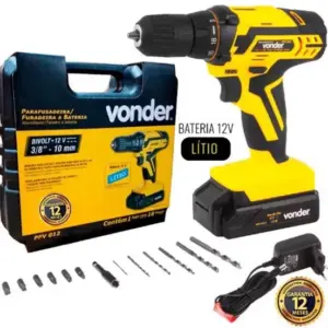 Parafusadeira Furadeira à Bateria Vonder 12V Bivolt PFV 012 Parafusadeira Furadeira à Bateria Vonder 12V Bivolt PFV 012