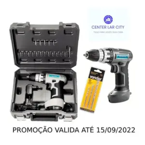 Parafusadeira Furadeira Tramontina 7.2V Bivolt com 20 Peças e Maleta Parafusadeira Furadeira Tramontina 7.2V Bivolt com 20 Peças e Maleta