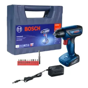 Parafusadeira Furadeira Bosch GSR 1000 Smart 12V com 10 Bits, Carregador e Maleta