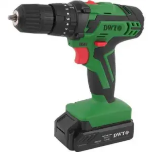 Parafusadeira Furadeira de Impacto à Bateria DWT 12V com Jogo 74 Peças PFD074