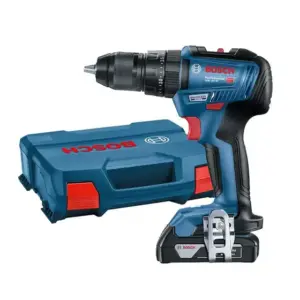 Parafusadeira Furadeira de Impacto Bosch GSB 18V-50 18V Brushless com 2 Baterias e Maleta Parafusadeira Furadeira de Impacto Bosch GSB 18V-50 18V Brushless com 2 Baterias e Maleta