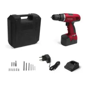 Parafusadeira Furadeira Elétrica Multilaser 12V com Maleta HO045 Parafusadeira Furadeira Elétrica Multilaser 12V com Maleta HO045