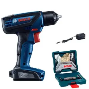 Parafusadeira Furadeira Bosch GSR 1000 Smart 12V com Estojo de Brocas