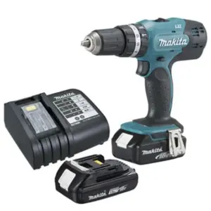 Parafusadeira Furadeira de Impacto à Bateria Makita 18V 1.5Ah com Carregador DHP453SYE