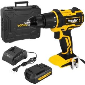 Parafusadeira Furadeira de Impacto Vonder 18V 1/2 Pol com Bateria e Carregador Bivolt Parafusadeira Furadeira de Impacto Vonder 18V 1/2 Pol com Bateria e Carregador Bivolt