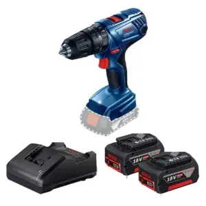 Parafusadeira de Impacto Bosch GSB 180-LI 18V com Carregador e 2 Baterias