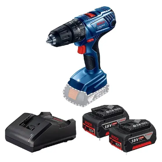 Parafusadeira de Impacto Bosch GSB 180-LI 18V com Carregador e 2 Baterias