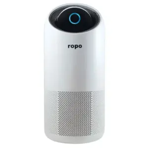 Purificador de Ar Inteligente Ropo Air 35 com Filtro HEPA, Lâmpada UV, Compatível com Alexa e Google Home, Bivolt
